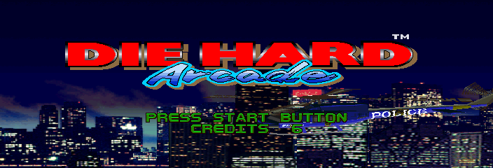 Die Hard Arcade (UET 960515 V1.000) Title Screen